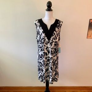 🎉HP🎉 New PXL Kate & Sam Black & White Dress Petite XL